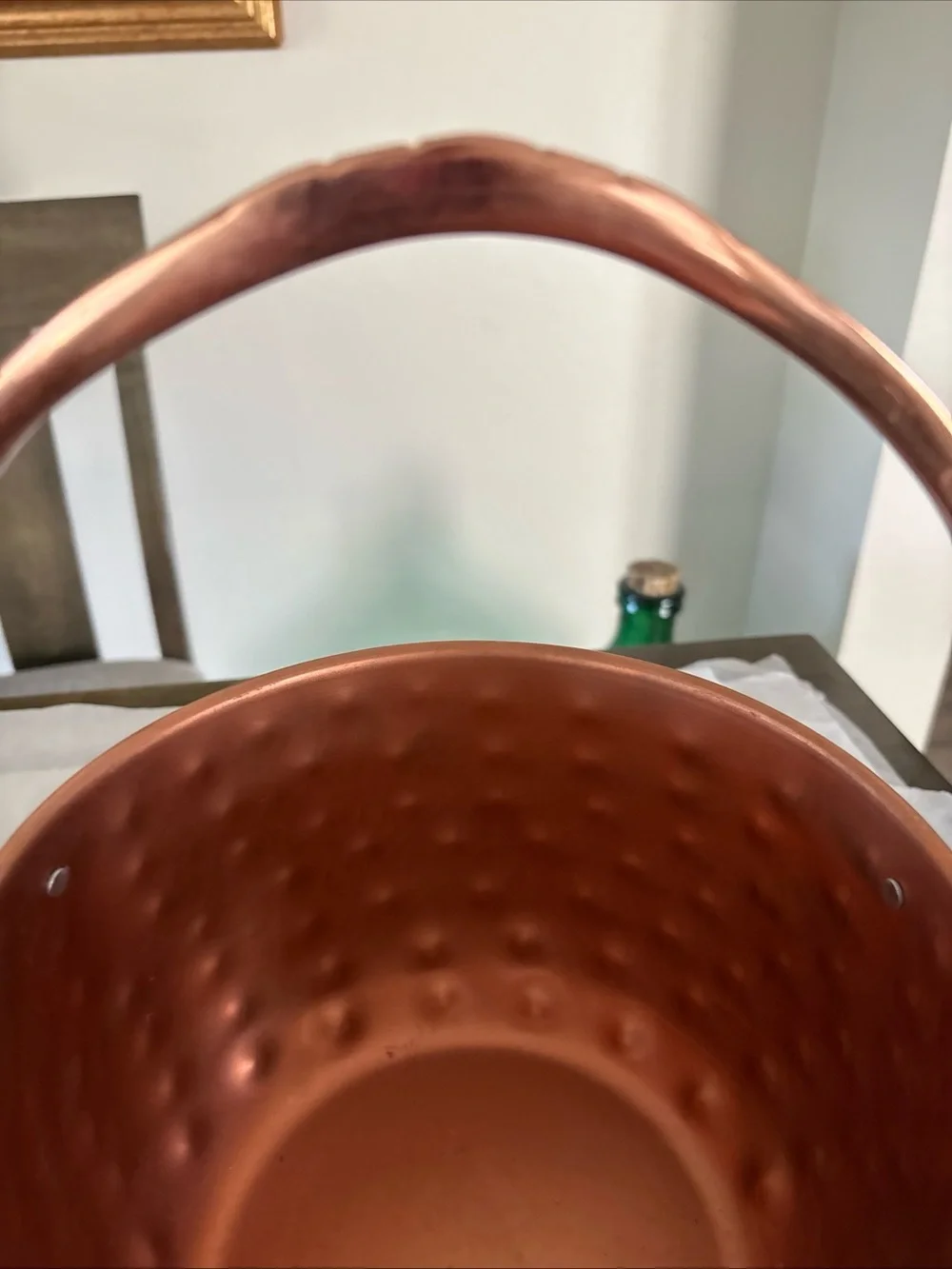 Copper Halloween Jack-O'-Lantern Candy Bucket